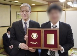 倉部洋平（博士課程3年，長岡高専専攻科出身）　溶接学会奨学賞